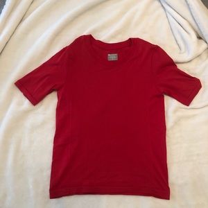 Athleta Red Short Sleeve Shirt Sz S